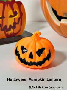 Handheld Pumpkin Lantern Skull Decoration Oil Lamp Halloween Party Atmosphere Props Glowing Bar Cosplay Accessory Other