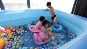 Jojotoy Kolam Renang Anak Tiup Karet Besar Family Inflatable Swimming Pool Luar Ruangan Kolam Baby Spa