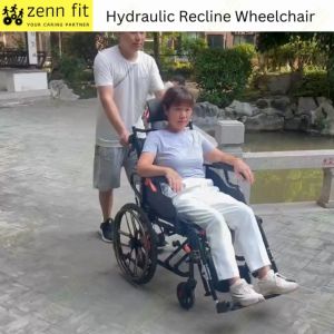 Lightweight Reclining Foldable Wheelchair 20KG Waterproof Magnesium Alloy Outdoor Travelling