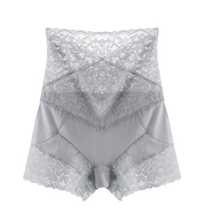 MiiOW | Womens Lace Safety Panties Ice Silk Breathable High Waist Shorties Two-In-One Summer Hot Style Underwear Briefs Shorts