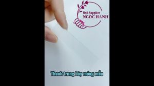 Set 10 thanh trưng bày mẫu nail thanh nhựa acrylic trong suốt trưng bày móng tay nghệ thuật – D042