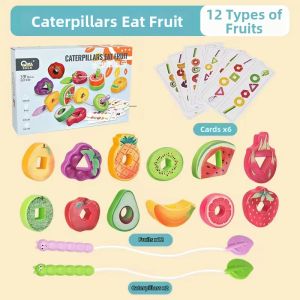 WOWEIAOKUANG | Early Education Toy For 1 Year Old String Beading And Fruit Threading