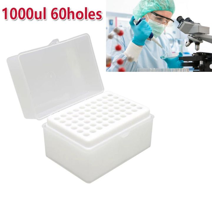 Laboratory Plastic Pipette Tip Box 1000ul Pipette Pipettor Tip Holder ...