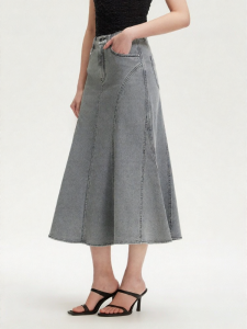 Vero Moda | Cotton High-Waist Slimming Denim Skirt