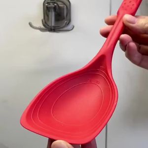 Large Silicone Cooking Spatula Spoon High Temperature Resistant Non-stick Pan Special Cooking Shovel Spoon Kitchen Utensil