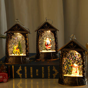 Đồ Trang Trí Lễ Giáng Sinh Đèn Dây Cổ Điển Đổ Nước LED Đèn Đêm Giáng Sinh Đồ Trang Trí Giáng Sinh Quà Tặng Đồ Treo Cây Thông Noel