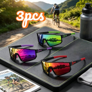 2/3/7Pcs Men’s Trendy Wraparound Sports Sunglasses Set Vibrant‑Color Stylish Eyewear Great Gift for Daily Outings
