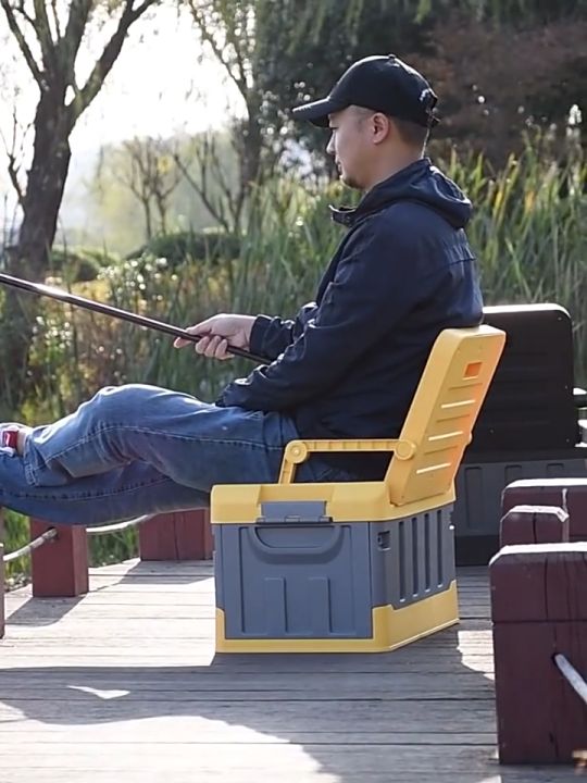 Outdoor Storage Box pick up Trunk Dry Box Outdoor Fishing Chair