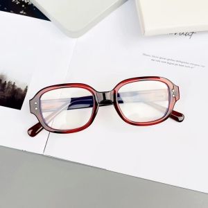 Vintage Y2k Full Frame Glasses Blue Light Blocking Women Eyeglasses Fashion PC Thick Frame Spectacles for Party
