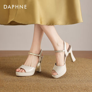 Daphne | Comfortable Beautiful French Style Fish Mouth High Heel Sandals