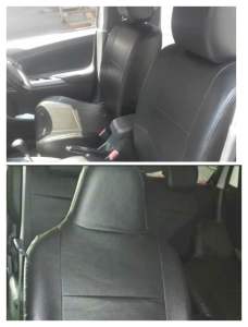 Sarung Jok Mobil 3 Baris Avanza Xenia Calya Sigra Rush Terios Full Set Bahan Kulit Sintetis Tahan Air