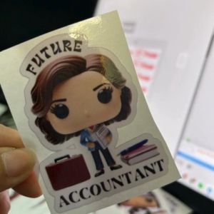 CHIBI STICKERS | FUTURE CAREER (vinyl stickers sold per pair 2pcs)