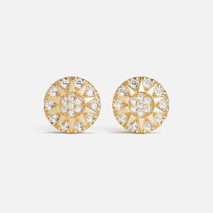 Golden Soleil Sunflower Earrings