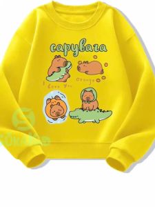 Combo 3 Áo Sweater cho bé trai va bé gái in hình capybara và cá sấu từ 6kg-32kgATD03