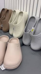 H รองเท้าหัวโต รองเท้าแตะ รองเท้าแตะแบบสวม red apple รุ่น AP-3999 สี กากี ขาวครีม ครีม ชมพู ดำ เทาอ่อน Size 36-40