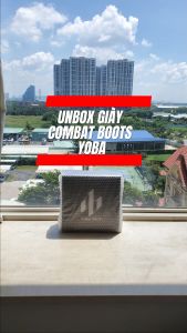 GIÀY COMBAT BOOTS ĐẾ CHUNKY YOBA CAO SU ĐÚC 4CM TĂNG CHIỀU CAOBOOT DA THẬT CÓ ZIP G91