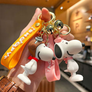Snoopy Charlie Cartoon Keychain Cute Epoxy Doll Backpack Pendant Holiday Gift