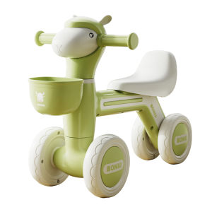 Baby Balance Bike Four-Wheel Slide Step Car Childrens Learning to Walk Car Ride Toy for 1-3 Years Old Kids Anti-Tip