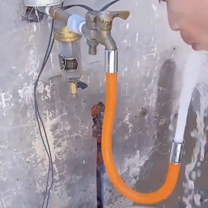 【360° Rotating】Adjustable Bending Water Faucet Extender Silicone Hose Kitchen Bathroom Water Tap Extension