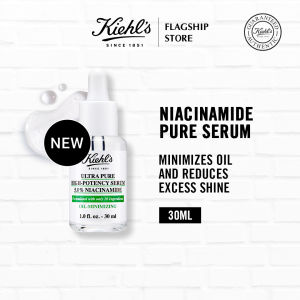 Kiehls Ultra Pure High-Potency 5.0% Niacinamide Serum Concentrated Face Serum for Oily Skin Reduces Excess Oil and Shine Helps Minimize Imperfections for a Natural Glow Paraben-Free - 30ml
