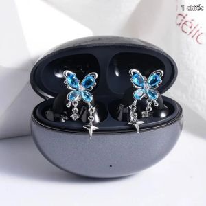 1PC Thời Trang Bluetooth Tai Nghe Khóa Tai Nghe Charm Kẹp Tai Phụ Kiện Trang Sức Có Thể Tháo Rời Tai Nghe Nhét Tai Trang Trí HELTFARM