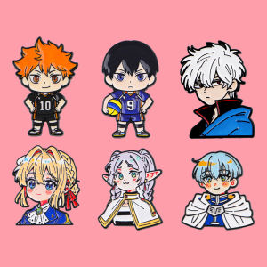 Cute Girls Boys Enamel Pin Cartoon Anime Elf Figure Brooches Woman Men Backpack Accessories Bags Badge Lapel Jewelry Friend Gift