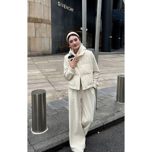 LIANGYILAILIN | Womens Warm Winter Sportswear Set Padded Vest + Sweatsuit