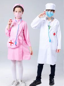 Fast Delivery Doctor Costume for Kids Role Play Costume Doctor Childrens Clothing Role Play Nurse Uniform Hallowen Role Play