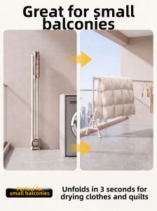 BIREN | Suction Foldable Indoor Balcony Drying Rack