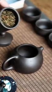 Bộ Bình Trà Gốm Có Túi Đựng Đi Du Lịch