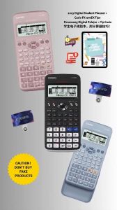 Genuine Casio FX-570EX-BU Blue ClassWiz Series Scientific Calculator - Intuitive Icon Display, 552 Functions, Natural Textbook Display
