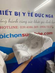Gối ngủ chống đau vai gáy công thái học HANAKO nội địa nhật chất liệu mút cao su cô đặc