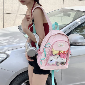 Cute New Girl School Backpack Transparent