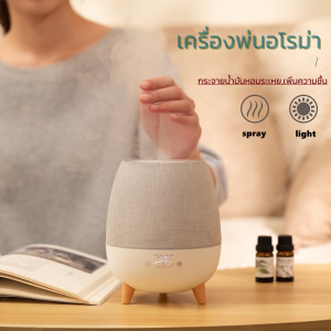 L&K เครื่องพ่นไอน้ำ Humidifier Diffuser 300ml - เครื่องพ่นไอน้ำ, เครื่องพ่นอโรม่า, เครื่องเพิ่มความชื้นในอากาศ ไฟLED ปลอดภัย