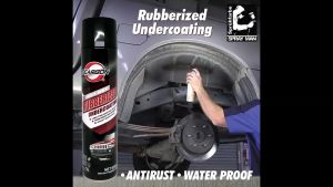 Deargon Black Anti Rust Spray Rubberized Undercoating Waterproof Stone Chip Spray 650ml