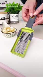 Multifunctional Stainless Steel Garlic Press Kitchen Gadget Manual Garlic Crusher Grinder