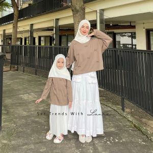 Kiomi Couple Set Ibu Dan Anak By Lanre Bahan Kaos Cotton Combed 24s Kembaran Lucu