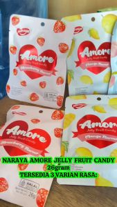Naraya Amore Jelly Fruit Candy - Naraya Amore Jelly Strawberry Manggo Peach Flavour