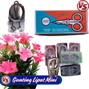 5Pcs Lebih Murah Gunting lipat kecil Classic Portable Serbaguna Stanless Stell-Vegasus Store(COD)