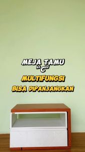 Meja Tamu C Multifungsi Minimalis – Meja Tamu C Aestetic Bisa Digeser