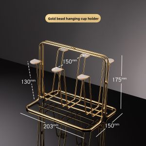 BOANG | Glass Cup Rack for Home Use with Water Drainage and Storage Function