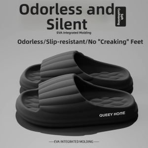 MONLEYTA | Anti-Slip Thick-Heeled Slippers For Men And Women Indoor Home Bathroom Summer New Style Outdoor Wearable Slip-On EVA Material