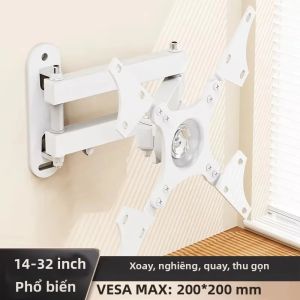 Giá Đỡ Treo Tường Đa Năng Có Thể Thu Vào Cho Màn Hình LCD 10-32 Inch Giá Đỡ TV Chịu Tải 15kg Kim Loại Mở Rộng Một Mặt