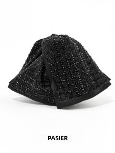 Fashionable Grid Flash Diamond Zongzi Clip Womens Hairpin Stylish Hair Accessories Elegant Hairgrips Square Pattern Hairpins