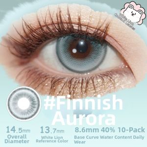 Doll Look Ice Light White Lion Beauty Contact Lenses 10 pcs