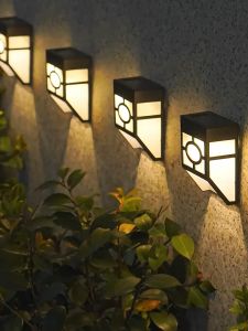 LED Wall Lights Outdoor Waterproof Wireless Landscape Lighting Lamp Colorful for Home/Fence/Yard/Driveway