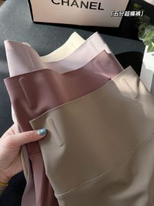 High Waist Five-Quarter Length Cycling Sharkskin Pants Womens Thin Fitness Yoga Sports Trousers Tightening Abdomen Spring Summer