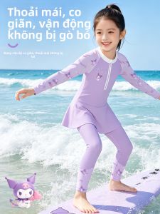 Sanrio | Cute UV Protection Long Sleeve Separate Swimsuit for Girls