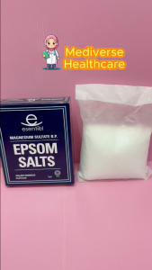 Esentiel Epsom Salt 375g (Food Grade) Magnesium Sulfate BP Garam Rendam Kaki Detox Liver Halal