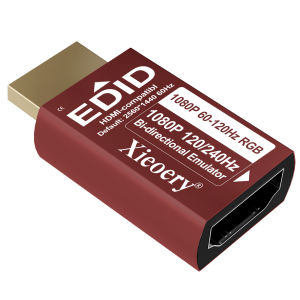 HDMI EDID Emulator 2K 1440P High Refresh RGB HDMI Dummy Plug with Full RGB Color Default 2560×1440 60Hz Virtual Display